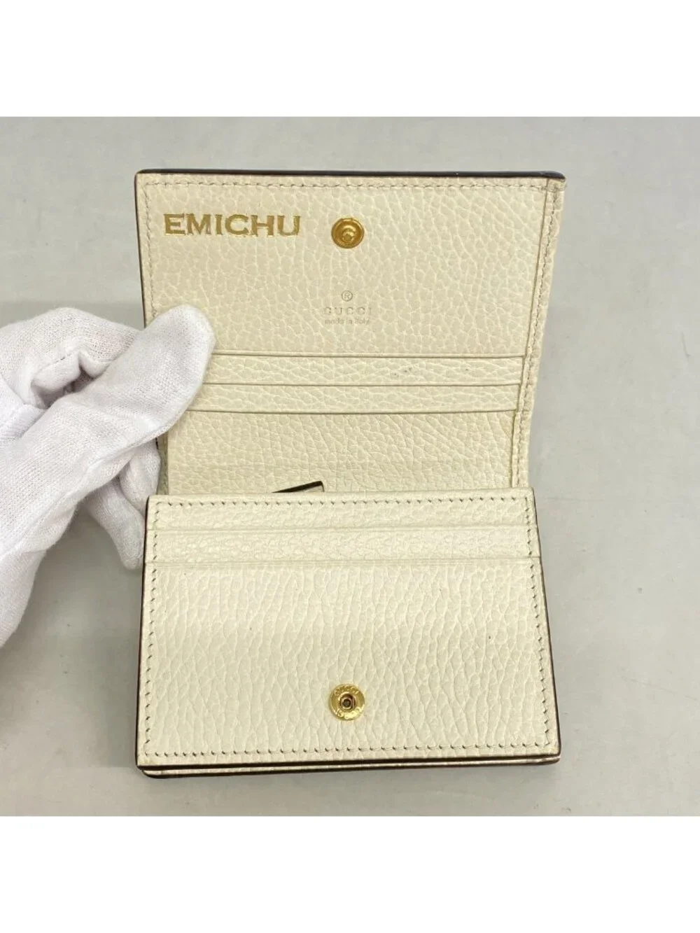★SOLD★ Gucci Wallet GG Marmont Supreme Leather Brown Ivory Gold - Picture 3 of 8